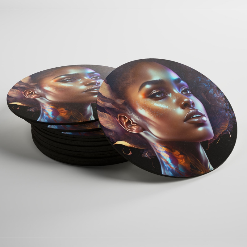 Podtácky Atraktivní afroameričanka 3