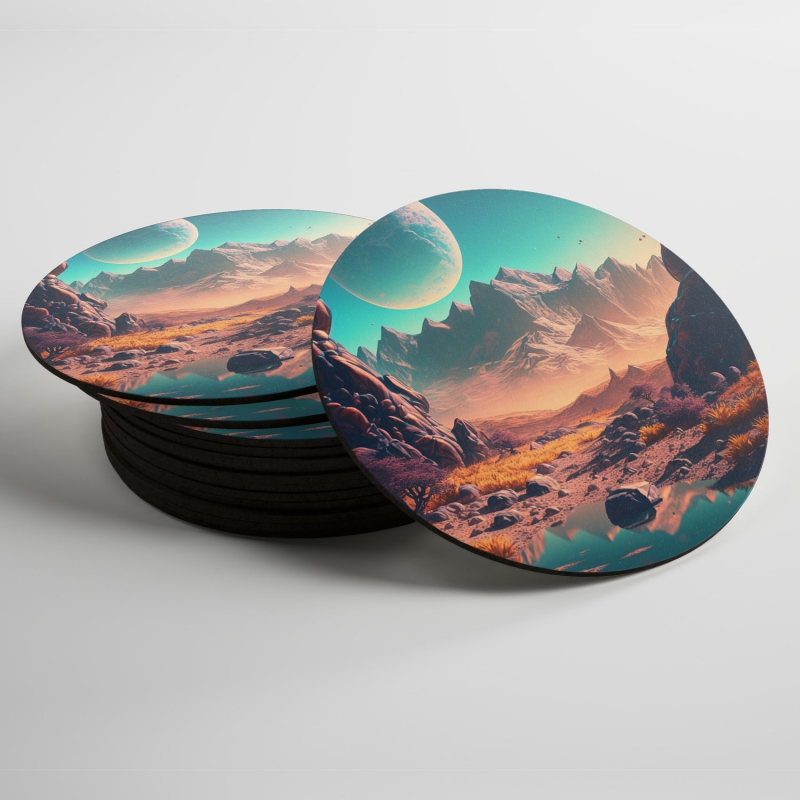 Podtácky Fantastická vesmírná krajina 5