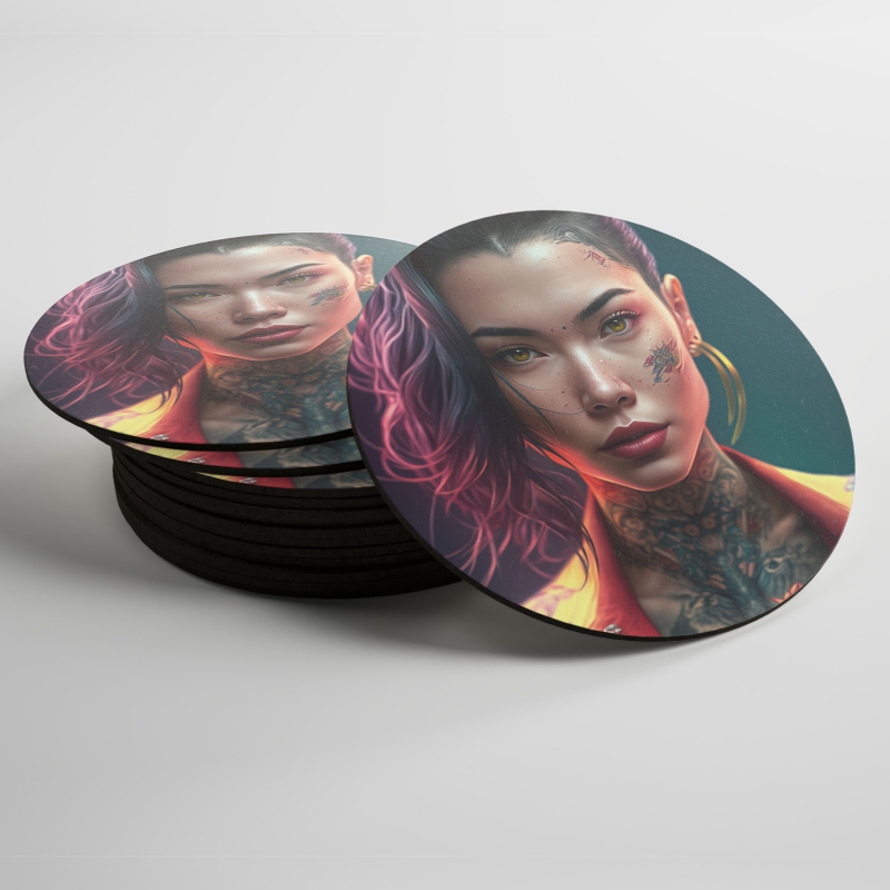 Podtácky Punková dívka