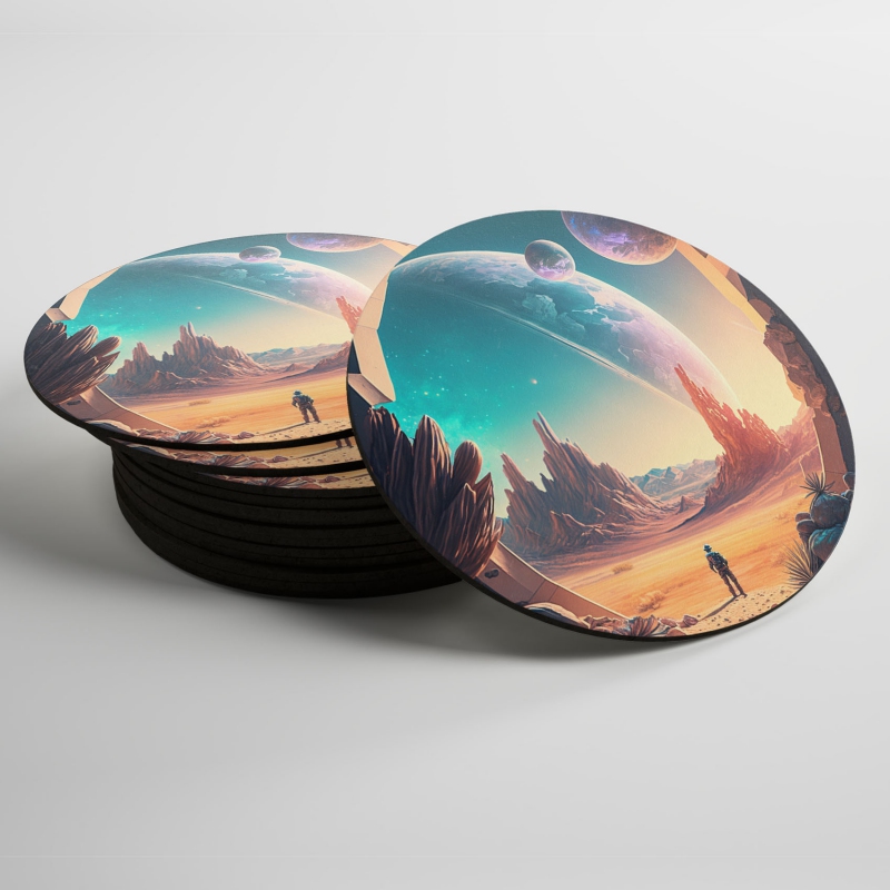 Podtácky Fantastická vesmírná krajina 8