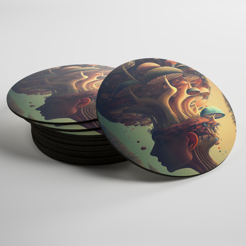 Podtácky Tvář  lesa