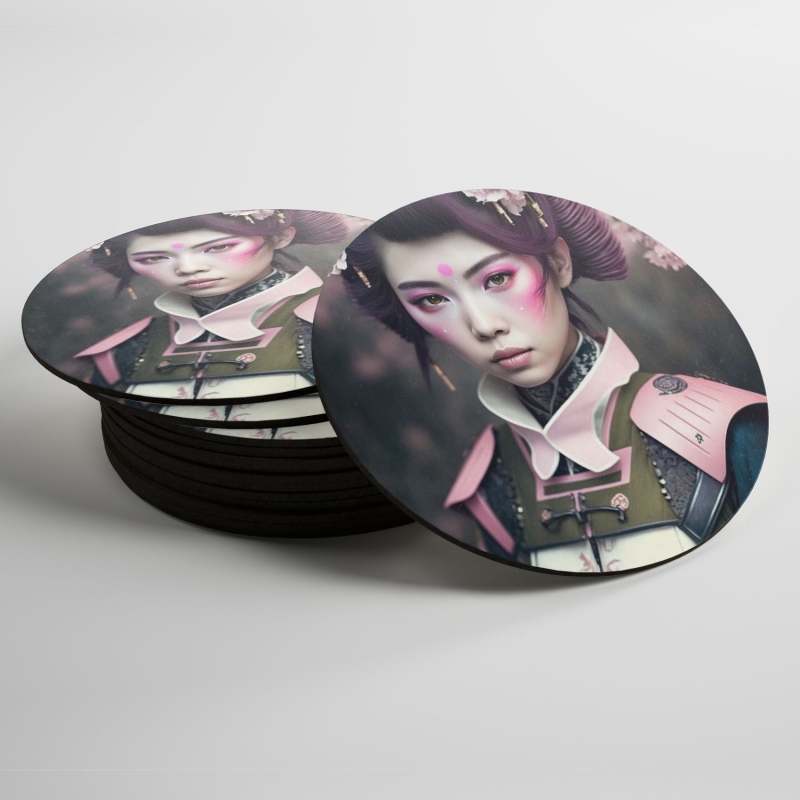 Podtácky Japonská gejša se sakurou