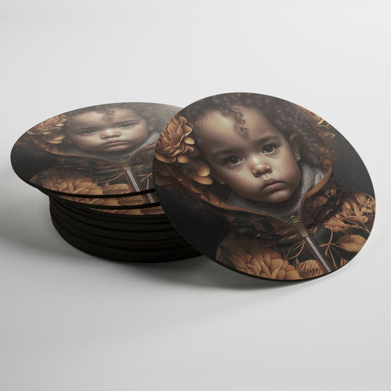 Podtácky Dítě v květinové mikině