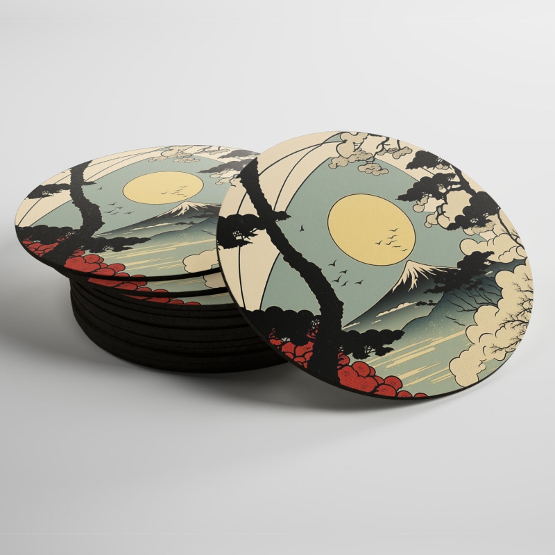 Podtácky Slunce nad Fuji