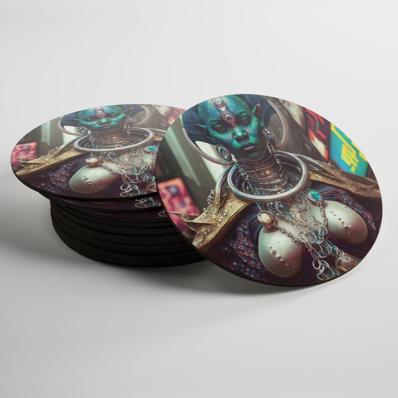 Podtácky Fantasy vesmírný tvor 1