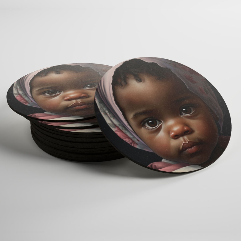 Podtácky Malá holčička v šátku