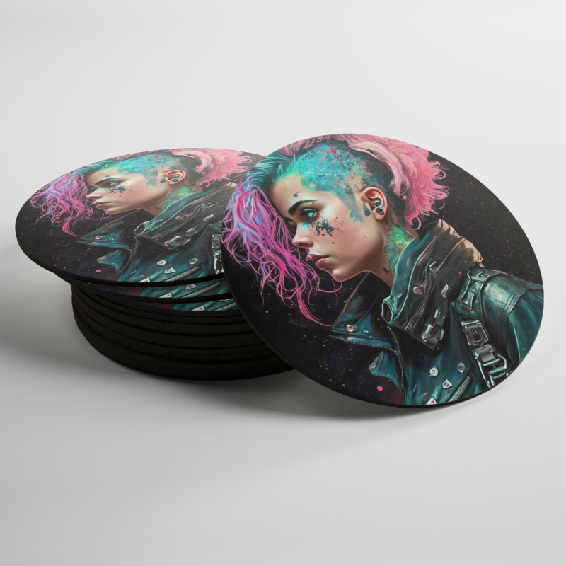 Podtácky Punkrock dívka