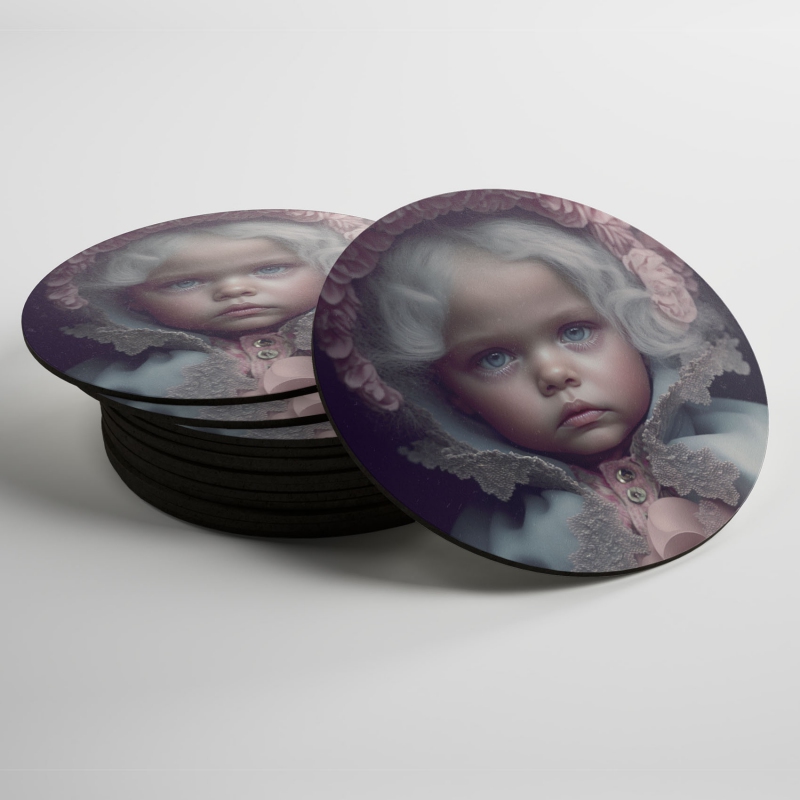 Podtácky Malá dívka v kapuci