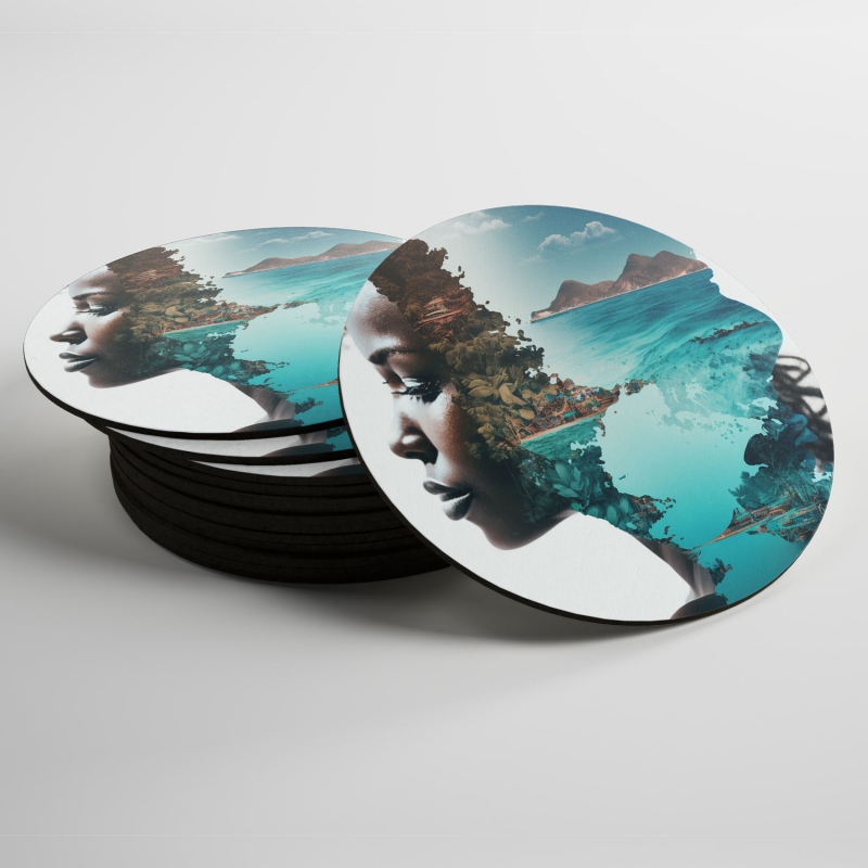 Podtácky Myšlenkami na pláži