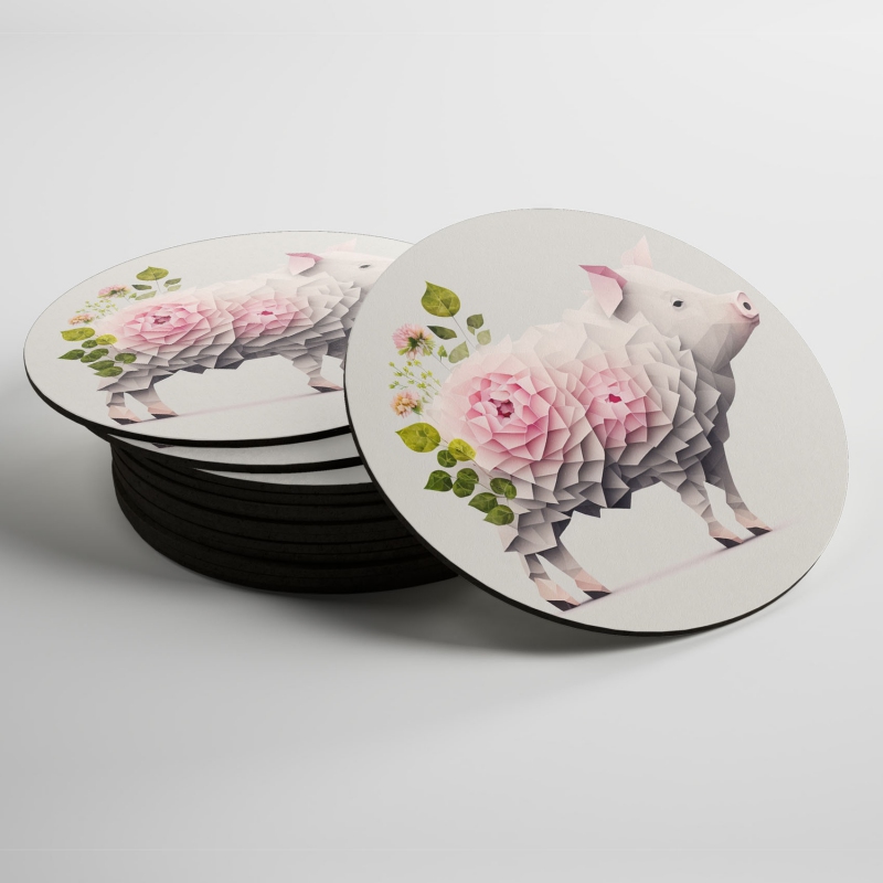 Podtácky Květinové prasátko