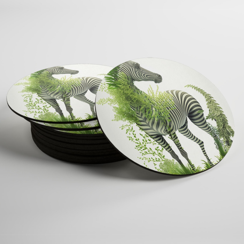 Podtácky Přírodní zebra