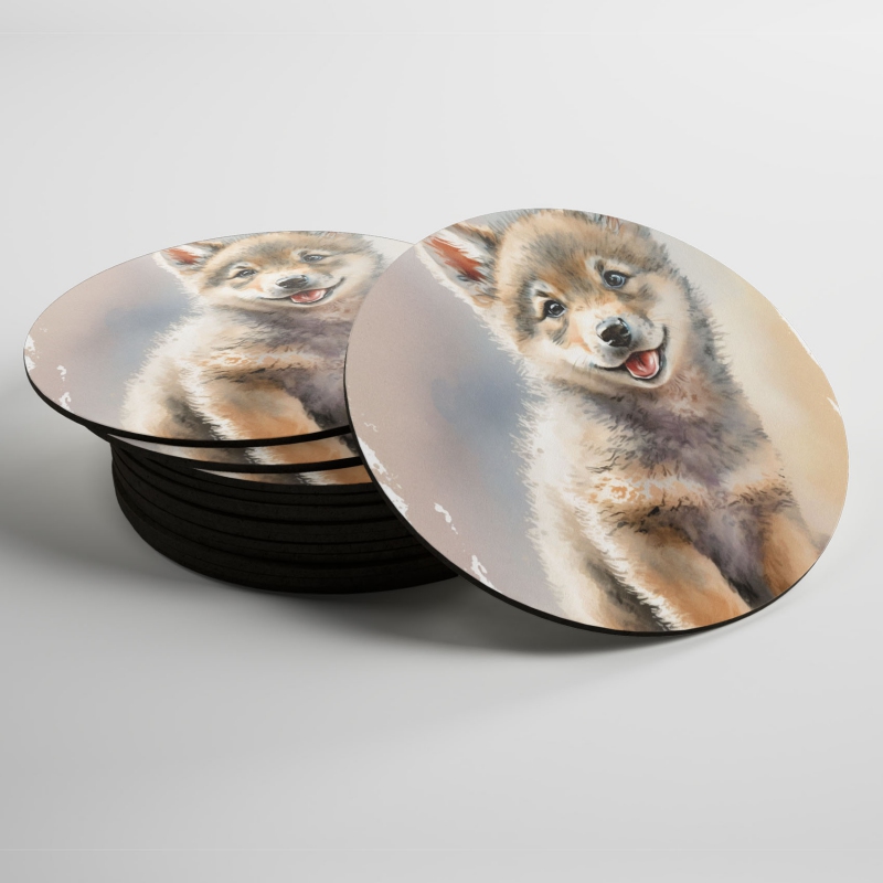 Podtácky Akvarelový vlk