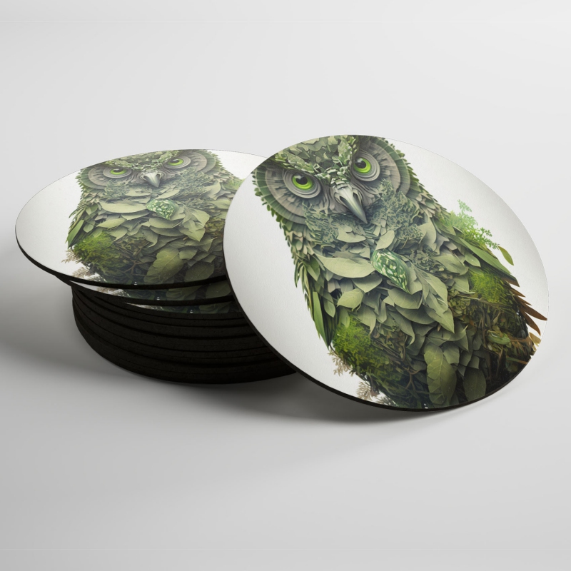 Podtácky Přírodní sova