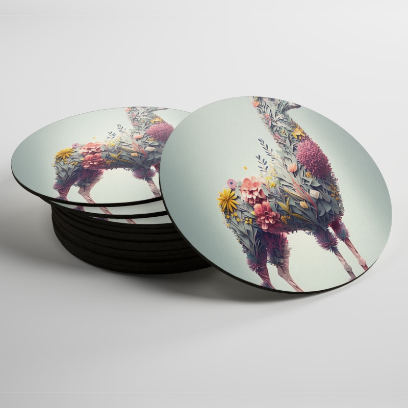 Podtácky Květinová lama