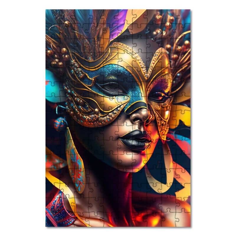 Dřevěné puzzle Karnevalová tanečnice 3