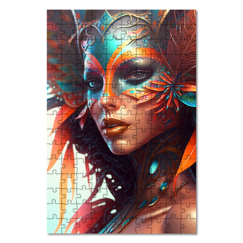 Dřevěné puzzle Karnevalová tanečnice 5