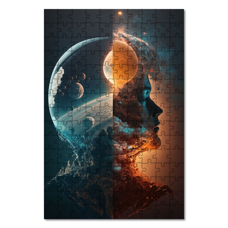 Dřevěné puzzle Vesmírné snění