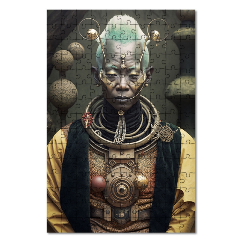 Dřevěné puzzle Mimozemský mnich