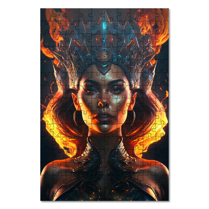 Dřevěné puzzle Pekelná královna