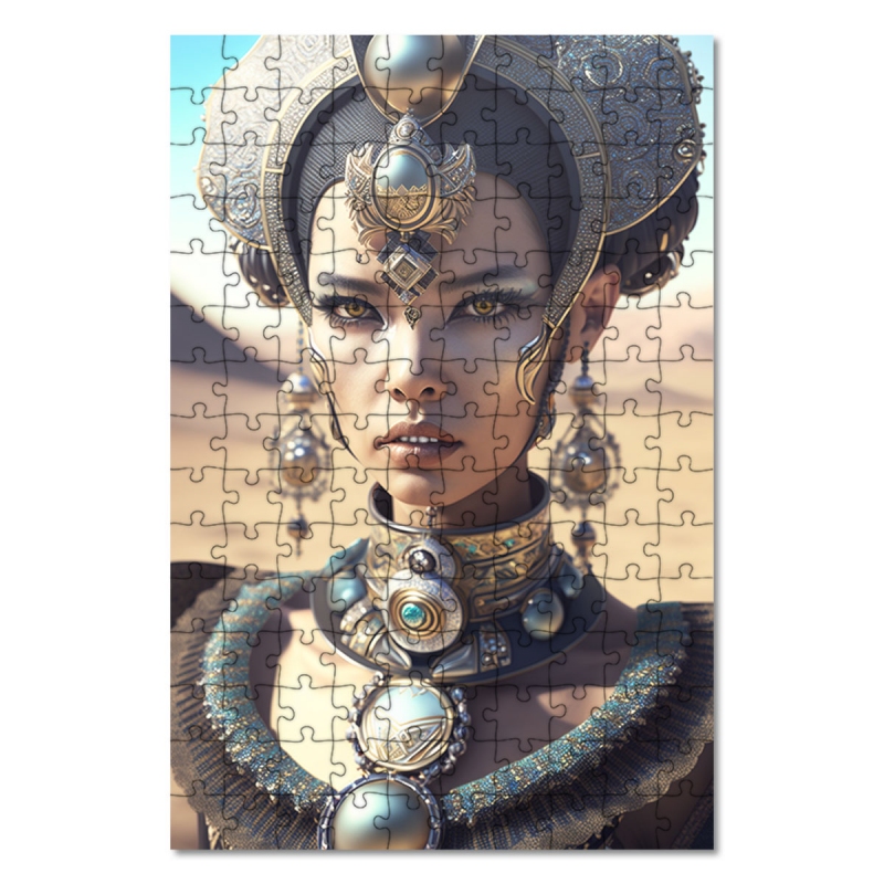 Dřevěné puzzle Vesmírná návštěvnice 4