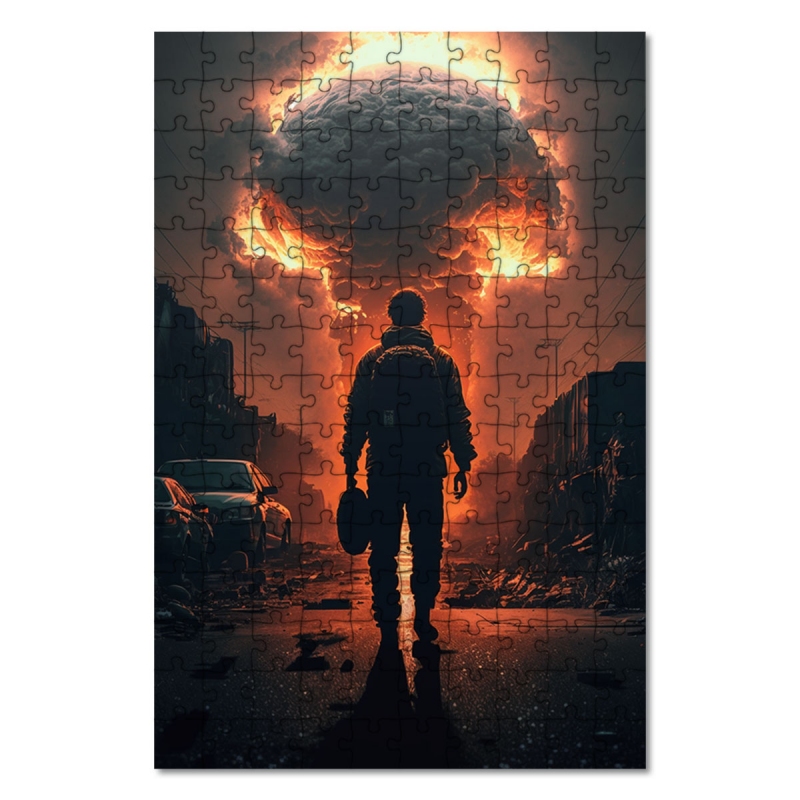 Dřevěné puzzle Konec světa