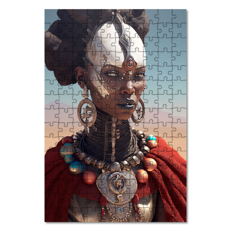 Dřevěné puzzle Mimozemská kněžka