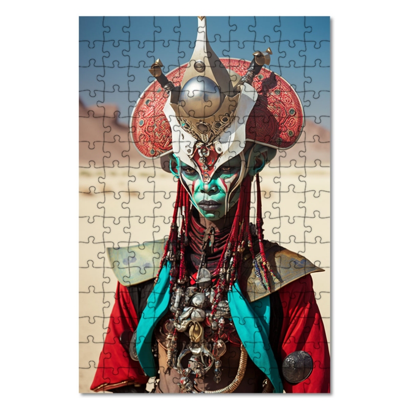 Dřevěné puzzle Mimozemšťan 2