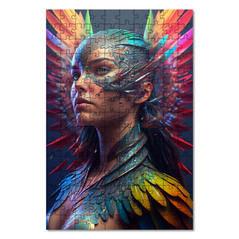 Dřevěné puzzle Amazonská bojovnice