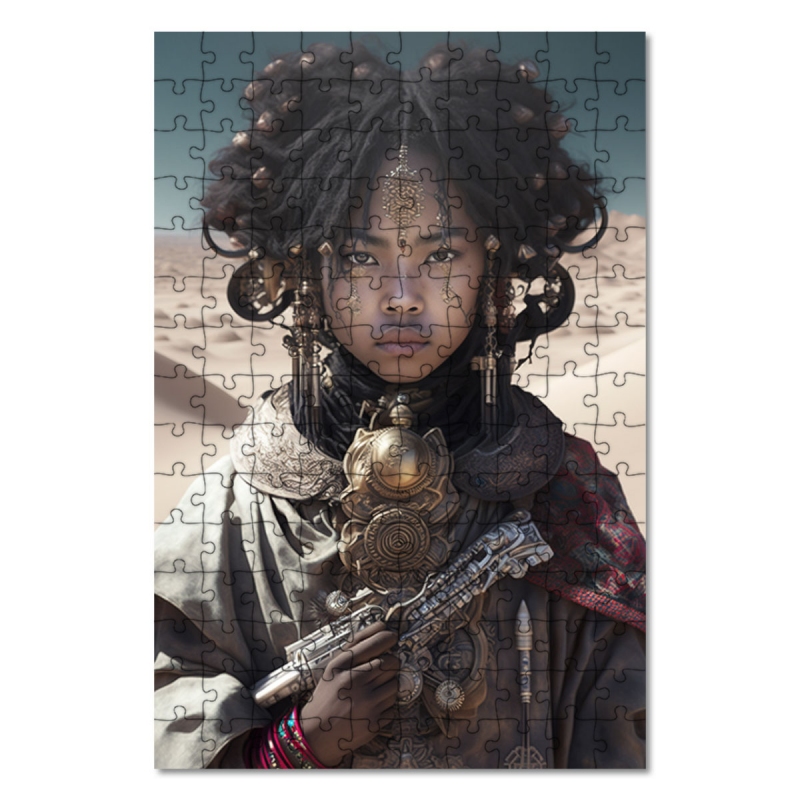 Dřevěné puzzle Vesmírná lovkyně 5