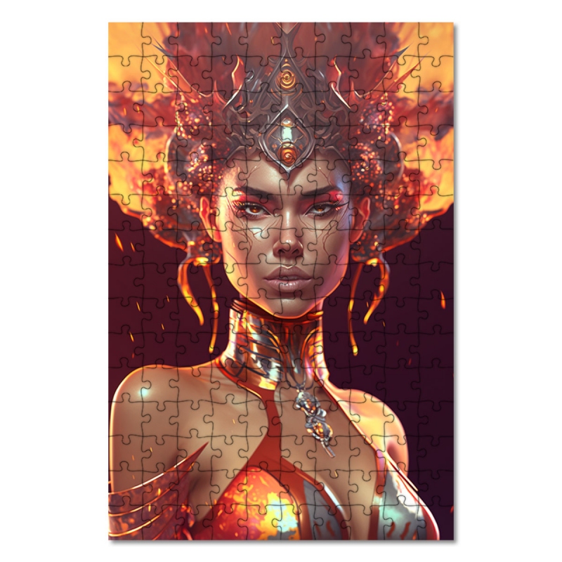 Dřevěné puzzle Královna podsvětí