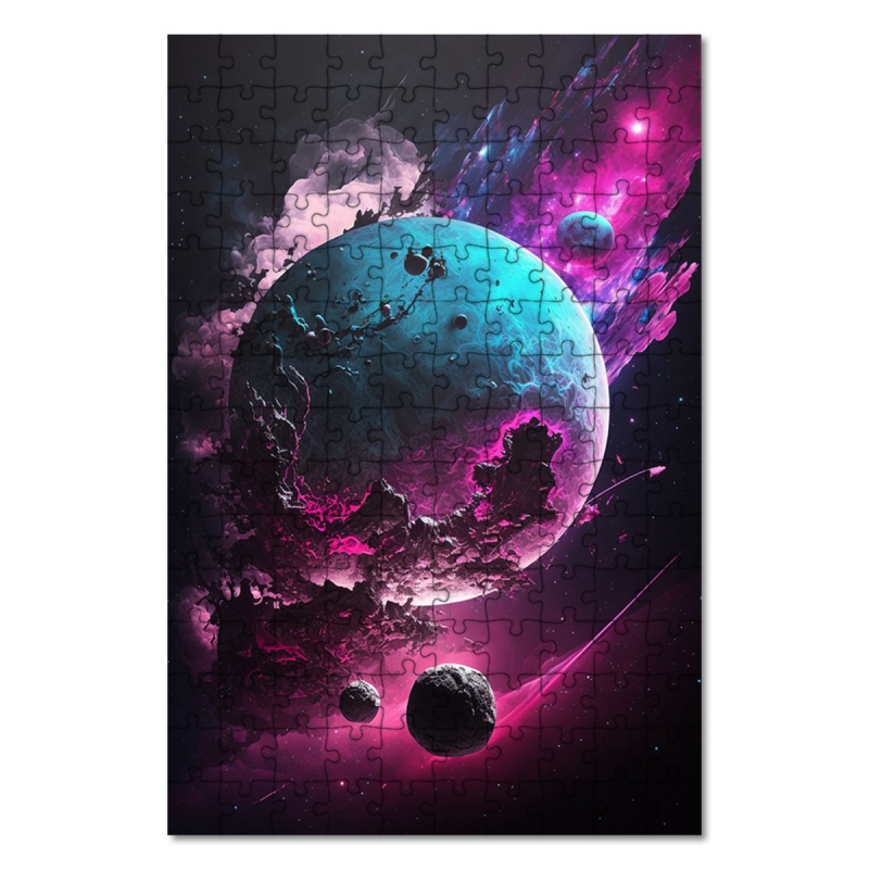Dřevěné puzzle Tajemný vesmír 1