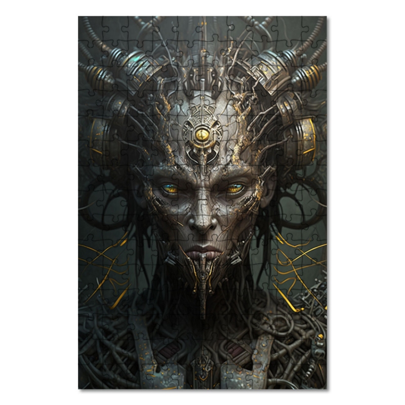 Dřevěné puzzle Hororová umělá inteligence