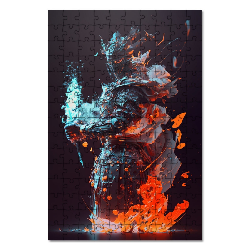 Dřevěné puzzle Mýtický bojovník