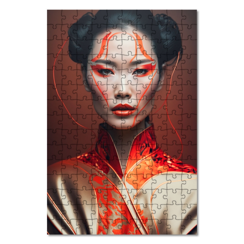 Dřevěné puzzle Asijská Móda 1