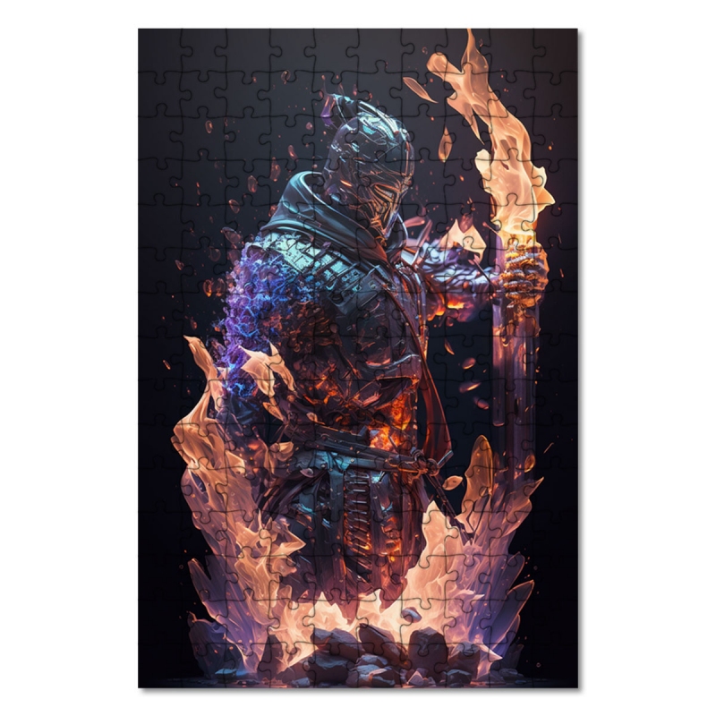 Dřevěné puzzle Mýtický bojovník 3