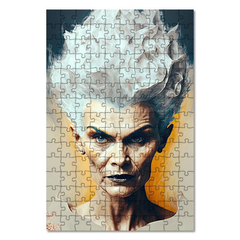 Dřevěné puzzle Čarodějnice