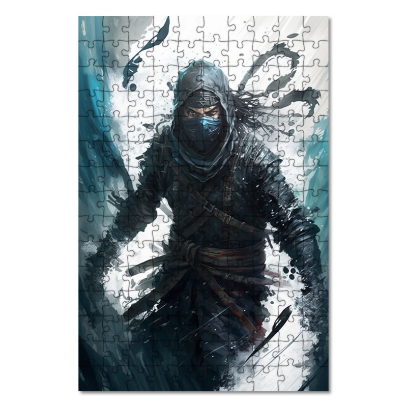 Dřevěné puzzle Moderní umění - asasín