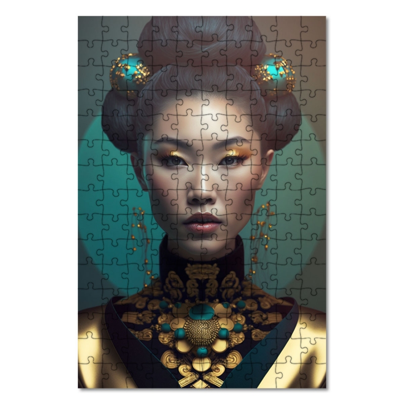 Dřevěné puzzle Asijská Móda