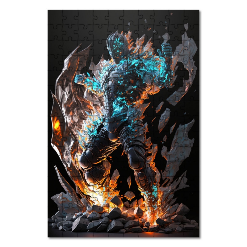 Dřevěné puzzle Mýtický bojovník 4