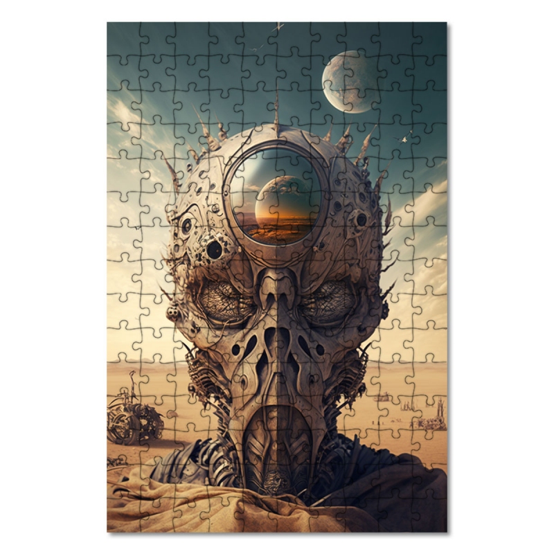 Dřevěné puzzle Mimozemská entita 1