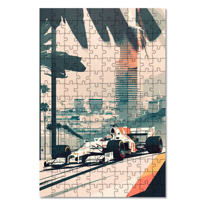 Dřevěné puzzle Formule