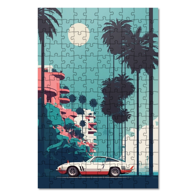 Dřevěné puzzle Malibu