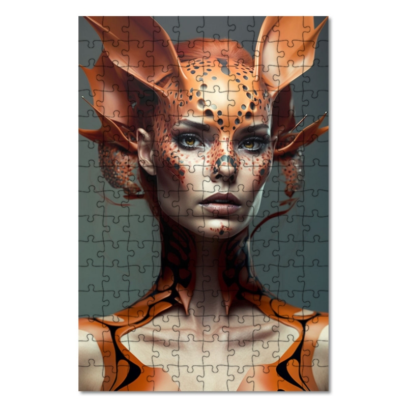 Dřevěné puzzle Vodní víla