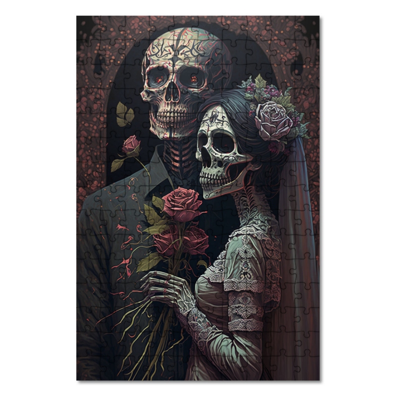 Dřevěné puzzle Svatba mrtvých