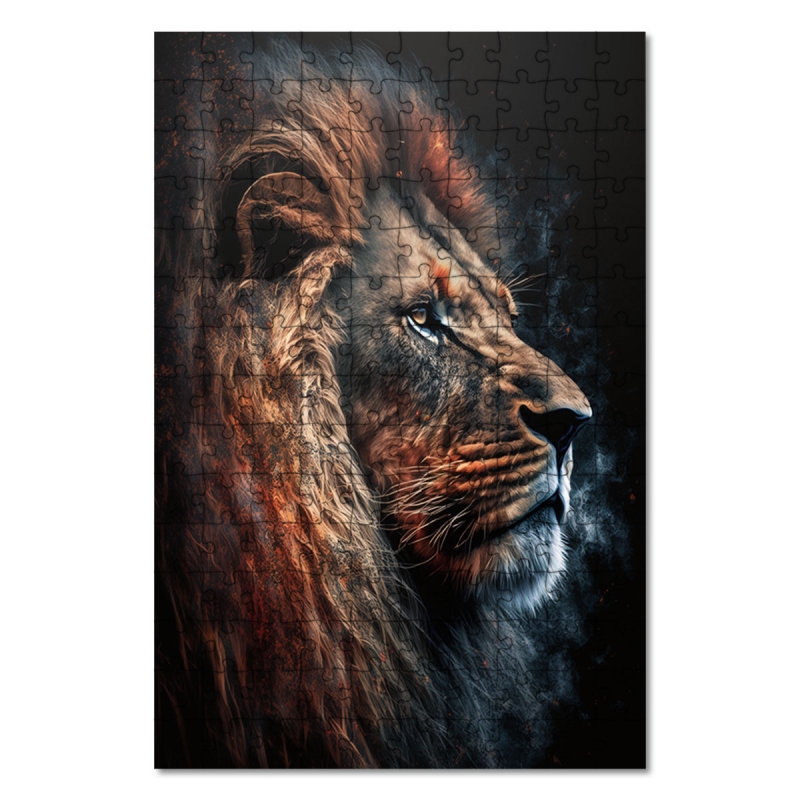 Dřevěné puzzle Duch lva