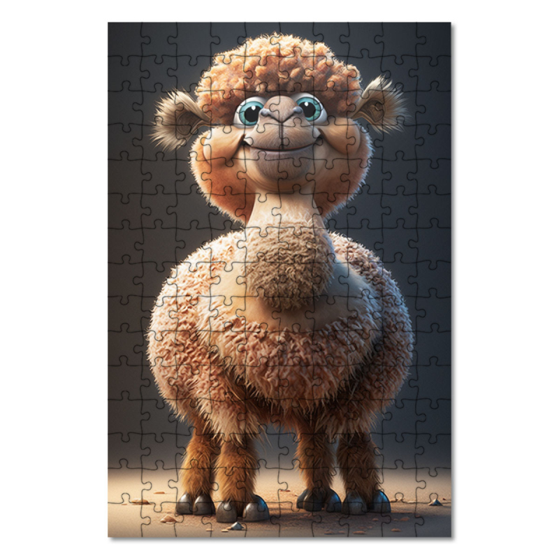 Dřevěné puzzle Roztomilý velbloud