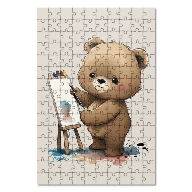 Dřevěné puzzle Malý medvídek
