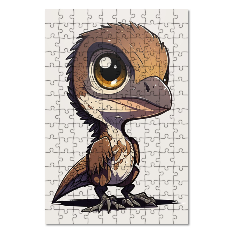 Dřevěné puzzle Malý dinosaurus