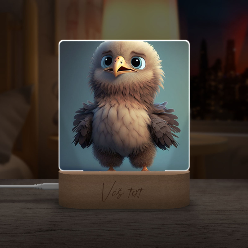 Dětská lampička Roztomilý animovaný orel 2