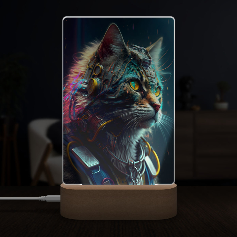 Lampa Kočka kyborg 3
